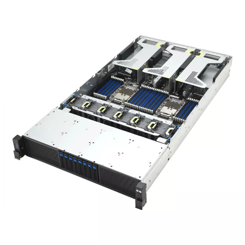 Rack-Server ASUS RS720-E12-RS8G 3,2 kW redundantes Netzteil, 8 Hot-Swap-Einschübe