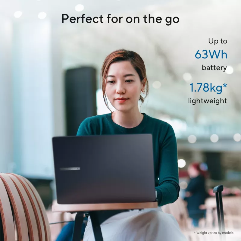 ASUS ExpertBook B3 B3605CCA-MB0370X Intel Core Ultra 5 225H Laptop 40,6 cm (16 Zoll) WUXGA 16 GB DDR5-SDRAM 512 GB SSD Wi-Fi 6E (802.11ax) Windows 11 Pro US International Schwarz, Grau