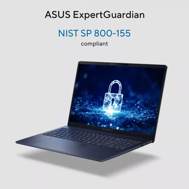 ASUS ExpertBook B3 B3605CCA-MB0370X Intel Core Ultra 5 225H Laptop 40,6 cm (16 Zoll) WUXGA 16 GB DDR5-SDRAM 512 GB SSD Wi-Fi 6E (802.11ax) Windows 11 Pro US International Schwarz, Grau