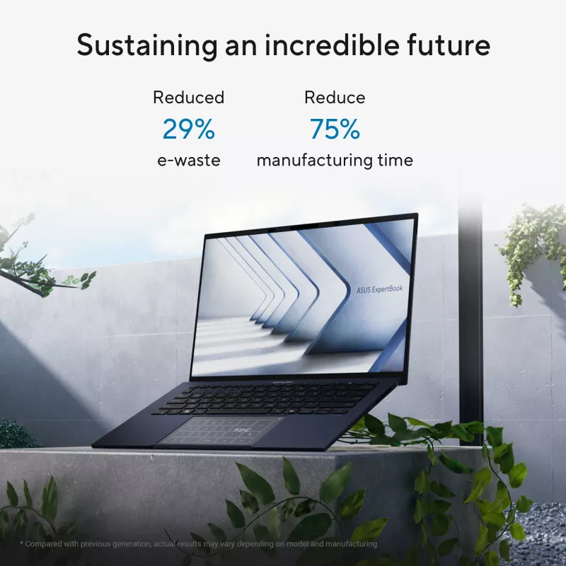 ASUS ExpertBook B9 OLED B9403CVAR-PP1678X Intel Core 7 150U Laptop 35.6 cm (14 Zoll) WQXGA+ 32 GB LPDDR5x-SDRAM 1 TB SSD Wi-Fi 6E (802.11ax) Windows 11 Pro Französisch Schwarz
