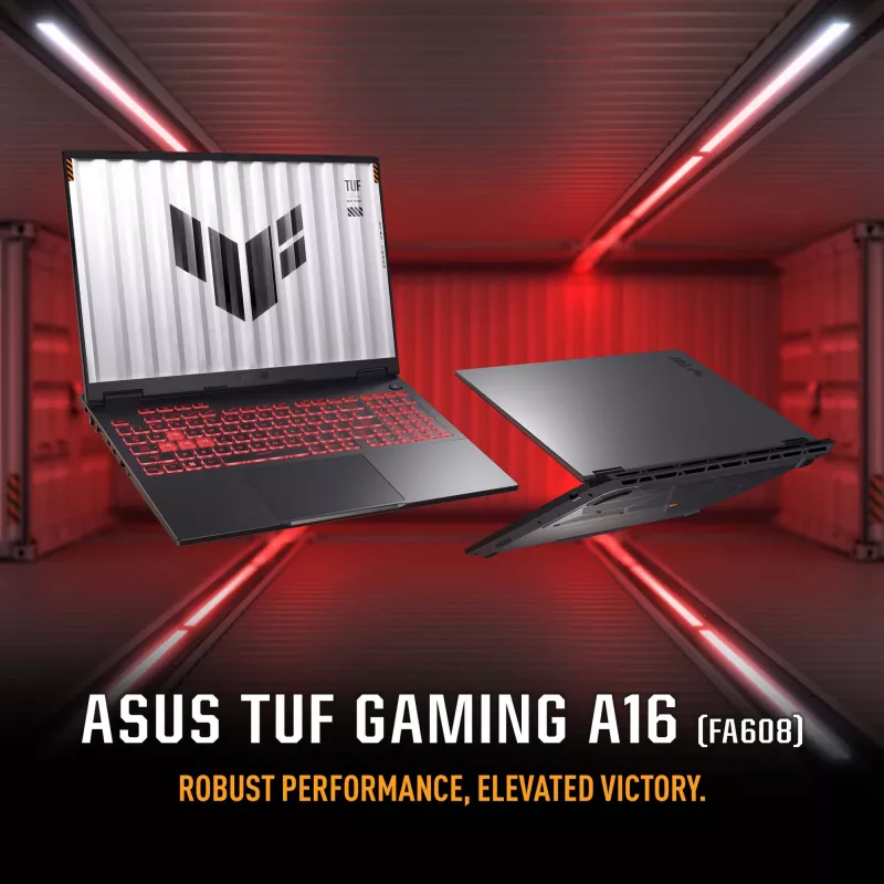 ASUS TUF Gaming A16 FA608UH-RV020W AMD Ryzen™ 7 260 Laptop 40.6 cm (16 Zoll) WUXGA 16 GB DDR5-SDRAM 512 GB SSD NVIDIA® GeForce RTX™ 5050 Wi-Fi 6E (802.11ax) Windows 11 Home Niederländisch Grau