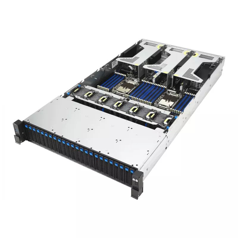 Server ASUS RS720-E12-RS24G 3,2 kW 24N – Rack-Server mit 3,2 kW Netzteil und 24 Laufwerkschächten