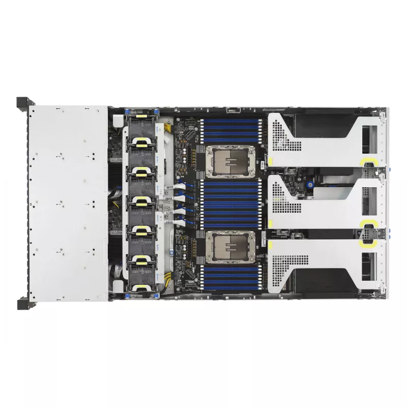 Server ASUS RS720-E12-RS24G 3,2 kW 24N – Rack-Server mit 3,2 kW Netzteil und 24 Laufwerkschächten