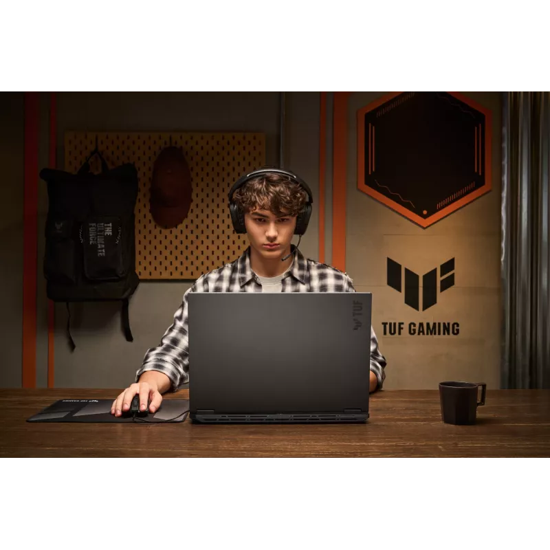 ASUS TUF Gaming A18 FA808UH-S8076W AMD Ryzen™ 7 260 Laptop 45.7 cm (18 Zoll) Full HD+ 16 GB DDR5-SDRAM 512 GB SSD NVIDIA® GeForce RTX™ 5050 Wi-Fi 6E (802.11ax) Windows 11 Home Niederländisch Grau