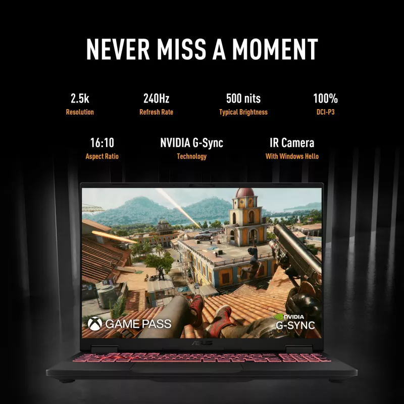 ASUS TUF Gaming A18 FA808UH-S8076W AMD Ryzen™ 7 260 Laptop 45.7 cm (18 Zoll) Full HD+ 16 GB DDR5-SDRAM 512 GB SSD NVIDIA® GeForce RTX™ 5050 Wi-Fi 6E (802.11ax) Windows 11 Home Niederländisch Grau
