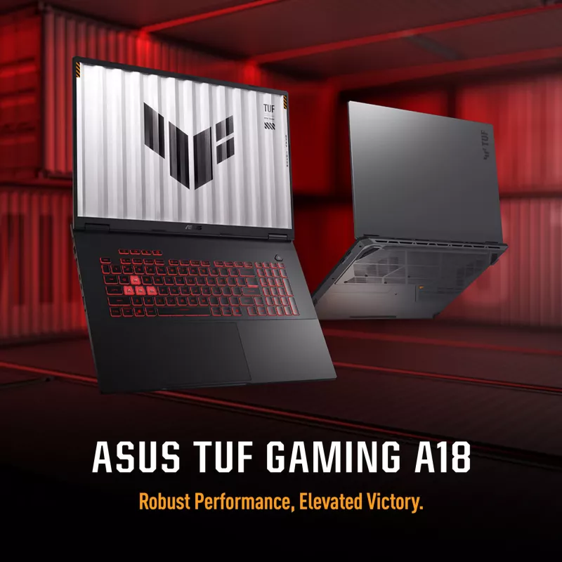 ASUS TUF Gaming A18 FA808UH-S8076W AMD Ryzen™ 7 260 Laptop 45.7 cm (18 Zoll) Full HD+ 16 GB DDR5-SDRAM 512 GB SSD NVIDIA® GeForce RTX™ 5050 Wi-Fi 6E (802.11ax) Windows 11 Home Niederländisch Grau