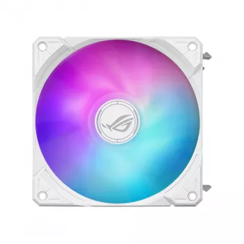 All-in-one-Flüssigkeitskühler ASUS ROG Ryuo IV SLC 360 ARGB White Edition — 360-mm-Radiator, 3×120-mm-Lüfter, AMOLED-Anzeige, Unterstützung für LGA 1700