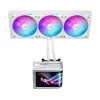 All-in-one-Flüssigkeitskühler ASUS ROG Ryuo IV SLC 360 ARGB White Edition — 360-mm-Radiator, 3×120-mm-Lüfter, AMOLED-Anzeige, Unterstützung für LGA 1700