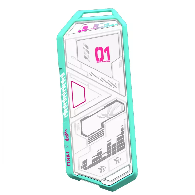 SSD-Gehäuse ASUS ROG Strix Arion Hatsune Miku Edition Weiß M.2 PCIe USB Type-C 10 Gbit/s