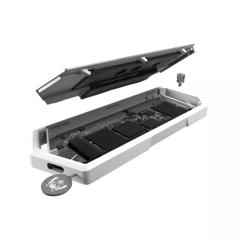 SSD-Gehäuse ASUS ROG Strix Arion Hatsune Miku Edition Weiß M.2 PCIe USB Type-C 10 Gbit/s