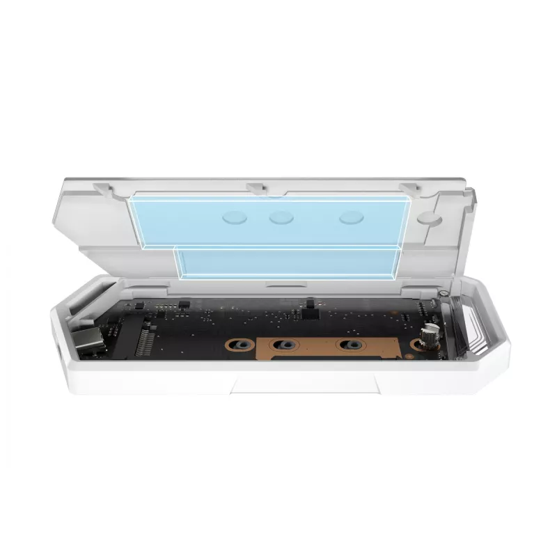 SSD-Gehäuse ASUS ROG Strix Arion Hatsune Miku Edition Weiß M.2 PCIe USB Type-C 10 Gbit/s