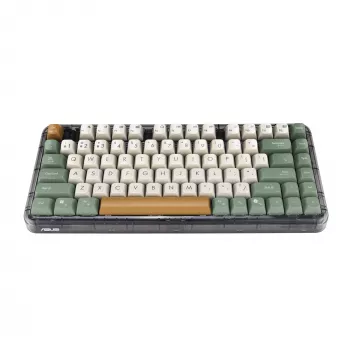 ASUS Jelly75 KD201 Mechanische Tastatur, 75% Formfaktor, USB, RF Wireless und Bluetooth Konnektivität, Mehrfarbig
