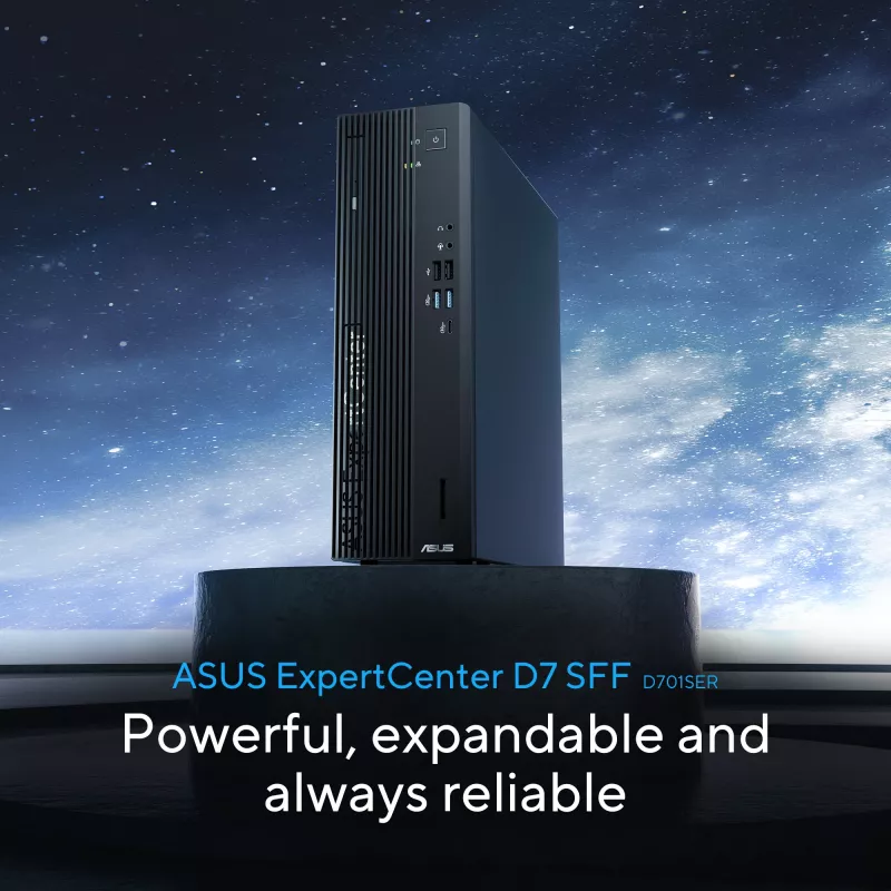 ASUS ExpertCenter D7 SFF D701SER-714700311X Intel® Core™ i7 i7-14700 16 GB DDR5-SDRAM 1 TB SSD Windows 11 Pro PC Schwarz