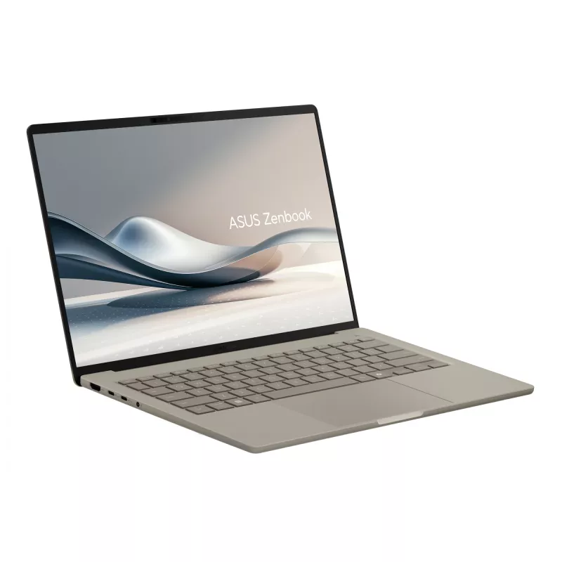 ASUS Zenbook A14 UX3407QA-QD289W Copilot+ PC Snapdragon X1-26-100 Laptop 35,6 cm (14 Zoll) WUXGA 16 GB LPDDR5x-SDRAM 512 GB SSD Wi-Fi 6E (802.11ax) Windows 11 Home Beige