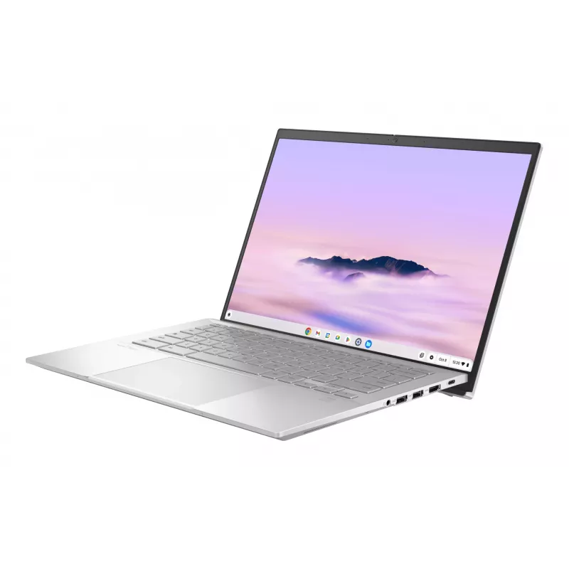 ASUS Chromebook Plus Enterprise CB54 CB5403CMA-QM0916 Intel Core Ultra 7 35.6 cm (14 Zoll) Touchscreen WQXGA 16 GB LPDDR5x-SDRAM 256 GB SSD Wi-Fi 6E (802.11ax) ChromeOS US International Silber