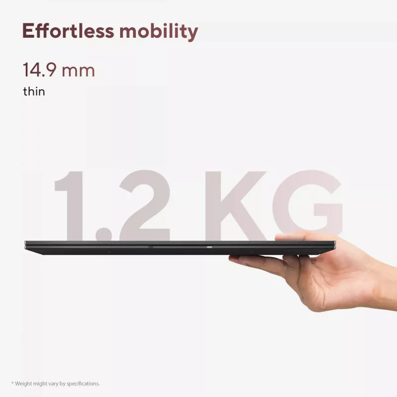 ASUS Zenbook 14 OLED UM3406GA-QD031W Copilot+ PC AMD Ryzen™ AI 7 445 Laptop 35.6 cm (14 Zoll) WUXGA 32 GB LPDDR5x-SDRAM 1 TB SSD Wi-Fi 6E (802.11ax) Windows 11 Home Niederländisch Schwarz