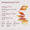 ASUS Zenbook 14 OLED UM3406GA-QD031W Copilot+ PC AMD Ryzen™ AI 7 445 Laptop 35.6 cm (14 Zoll) WUXGA 32 GB LPDDR5x-SDRAM 1 TB SSD Wi-Fi 6E (802.11ax) Windows 11 Home Niederländisch Schwarz