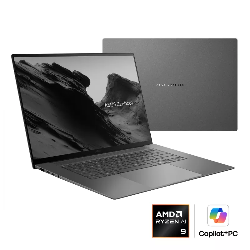 ASUS Zenbook S16 UM5606GA-SS180W Copilot+ PC AMD Ryzen AI 9 465 Laptop 40,6 cm (16 Zoll) 3K 32 GB LPDDR5x-SDRAM 1 TB SSD Wi-Fi 7 (802.11be) Windows 11 Home Dutch Grau