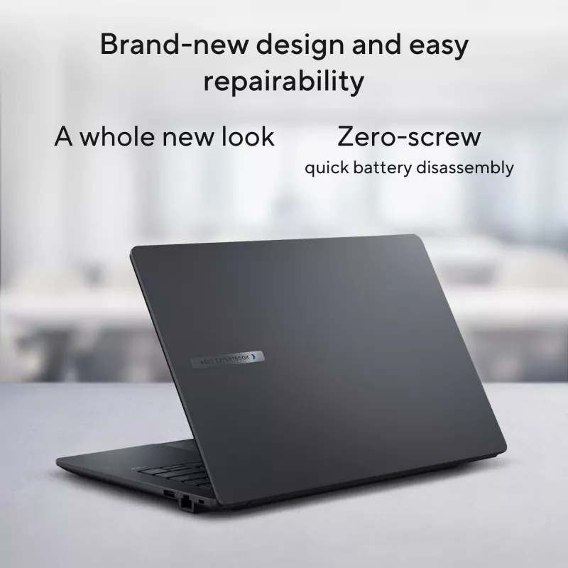 ASUS ExpertBook B1 B1403CVA-S68351X Intel Core 7 150U Laptop 35,6 cm (14 Zoll) Full HD 32 GB DDR5-SDRAM 1 TB SSD Wi-Fi 6E (802.11ax) Windows 11 Pro US International Grau