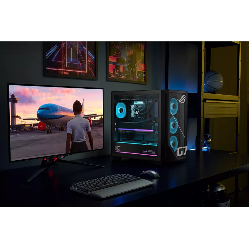 ASUS ROG G700 G700TF-05225F114W Intel Core Ultra 5 225F 32 GB DDR5-SDRAM 1 TB SSD NVIDIA GeForce RTX 5060 Windows 11 Home Tower PC Schwarz