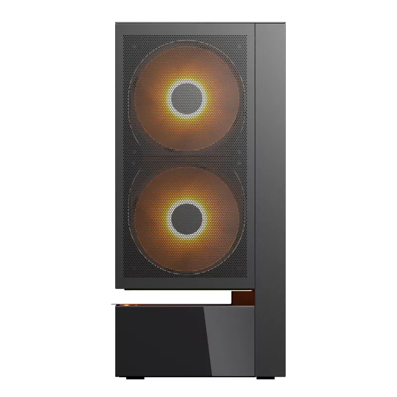 COUGAR PC Midi Tower Gehäuse CFV235 Vision — ARGB, 23,3 cm (9,16″) LCD 1920×462, Mesh, Vorne 2×160 mm, Hinten 1×120 mm, Schwarz