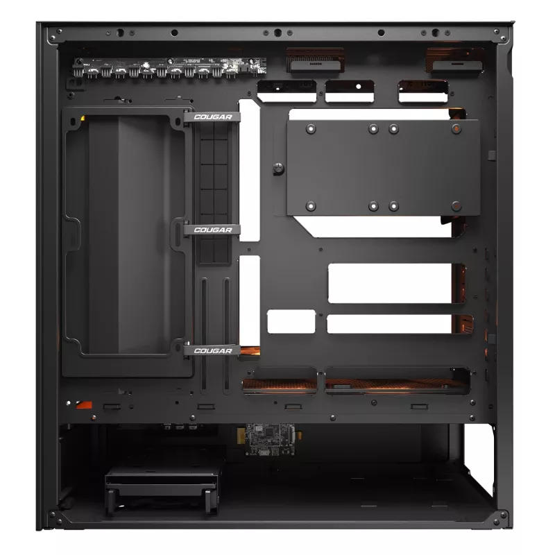 COUGAR PC Midi Tower Gehäuse CFV235 Vision — ARGB, 23,3 cm (9,16″) LCD 1920×462, Mesh, Vorne 2×160 mm, Hinten 1×120 mm, Schwarz