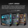 COUGAR PC Midi Tower Gehäuse CFV235 Vision — ARGB, 23,3 cm (9,16″) LCD 1920×462, Mesh, Vorne 2×160 mm, Hinten 1×120 mm, Schwarz