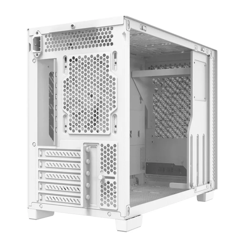 XPG VALOR AIR NANO MIDI-TOWER-GEHÄUSE - Weiß, Midi Tower, PC, Weiß, micro ATX, Mini-ITX, SPCC, 17 cm