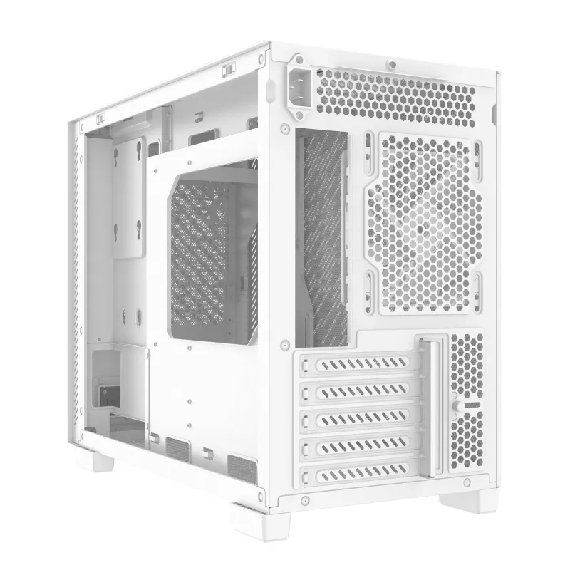 XPG VALOR AIR NANO MIDI-TOWER-GEHÄUSE - Weiß, Midi Tower, PC, Weiß, micro ATX, Mini-ITX, SPCC, 17 cm