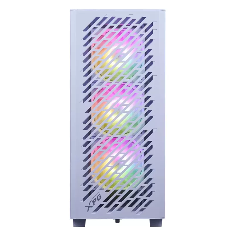 XPG VALOR AIR PRO Mid-Tower Gehäuse, Midi Tower, PC, Weiß, ATX, EATX, micro ATX, Mini-ATX, SPCC, Gehärtetes Glas, Mehrfarbig