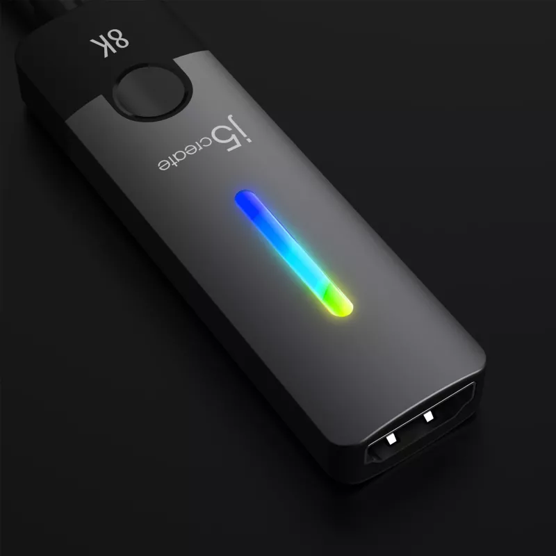 j5create JCA157-N USB-C auf HDMI 2.1 8K Adapter, 10 cm