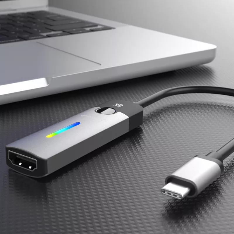 j5create JCA157-N USB-C auf HDMI 2.1 8K Adapter, 10 cm