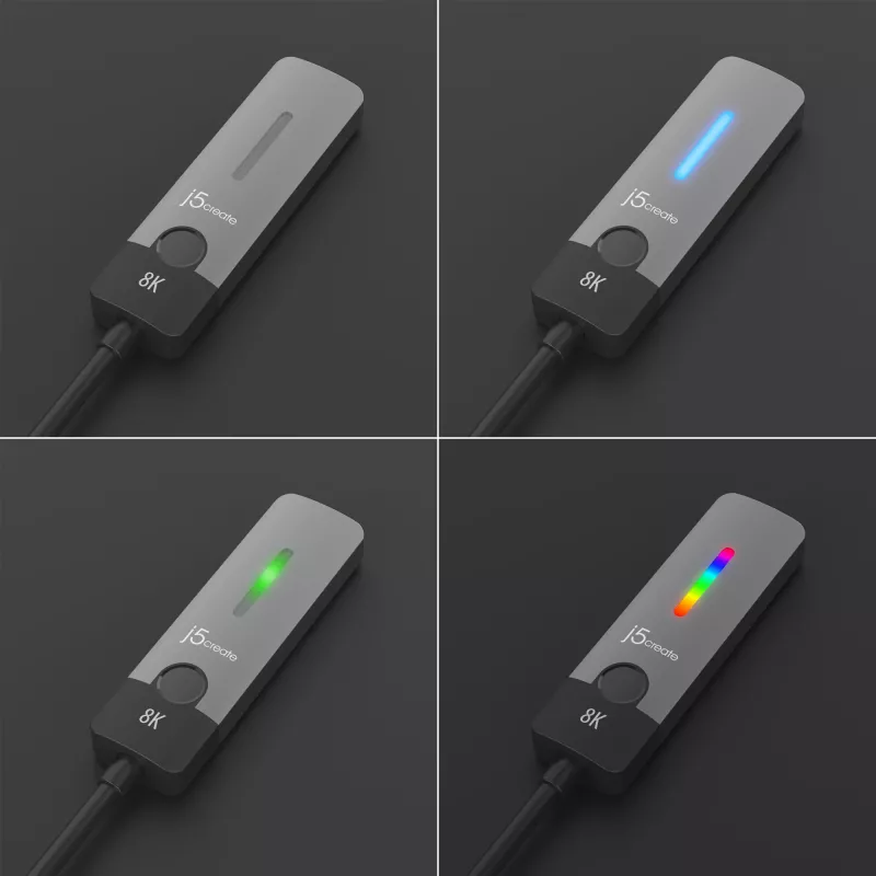 j5create JCA157-N USB-C auf HDMI 2.1 8K Adapter, 10 cm
