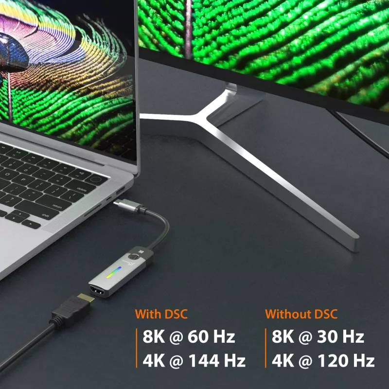 j5create JCA157-N USB-C auf HDMI 2.1 8K Adapter, 10 cm