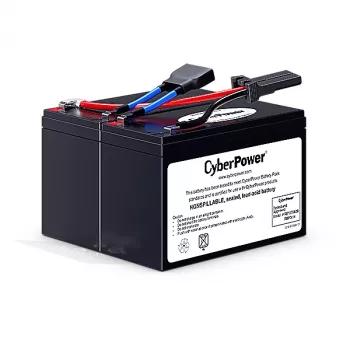 Ersatz-USV-Akkupack CYBERPOWER RBP0014 — Blei-Vlies (VRLA) 24 V, 2 Akkus, 4,09 kg, schwarz