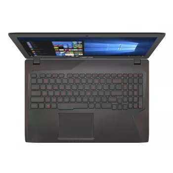 Laptop ASUS FX553VD-DM199T — Intel Core i5-7300HQ, 15,6 ″ Full HD, 8 GB RAM, 256 GB SSD, NVIDIA GeForce GTX 1050, Windows 10 Home, Schwarz