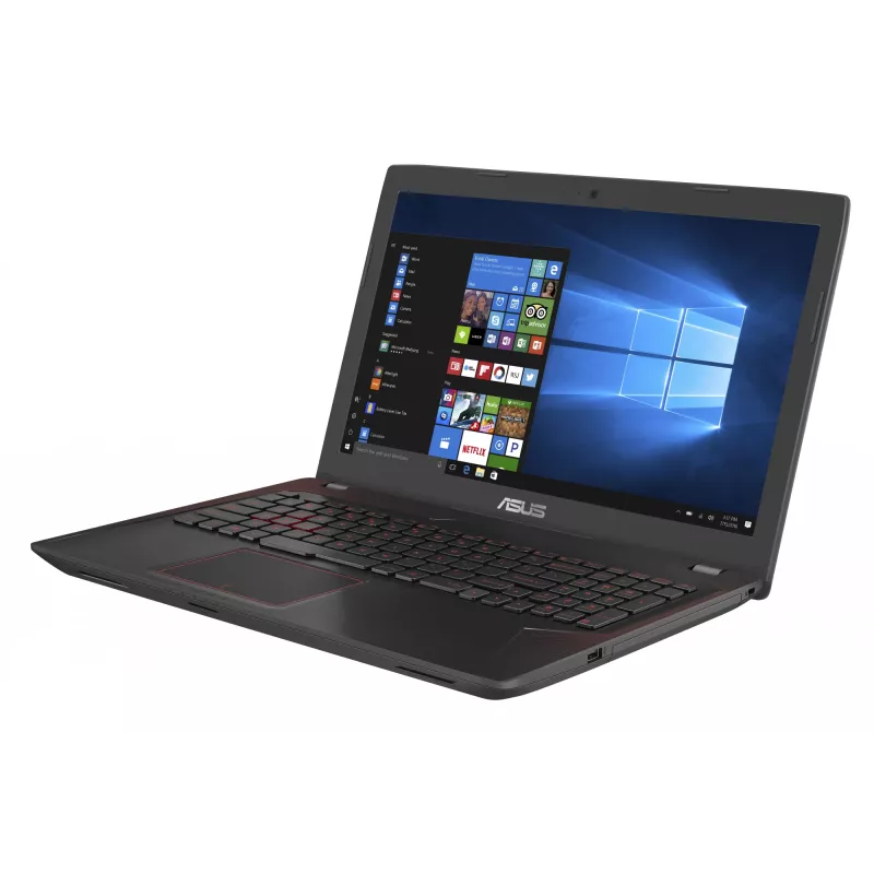 Laptop ASUS FX553VD-DM199T — Intel Core i5-7300HQ, 15,6 ″ Full HD, 8 GB RAM, 256 GB SSD, NVIDIA GeForce GTX 1050, Windows 10 Home, Schwarz