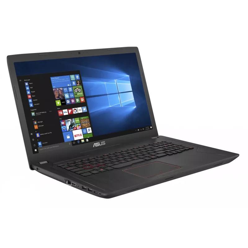Laptop ASUS FX553VD-DM199T — Intel Core i5-7300HQ, 15,6 ″ Full HD, 8 GB RAM, 256 GB SSD, NVIDIA GeForce GTX 1050, Windows 10 Home, Schwarz