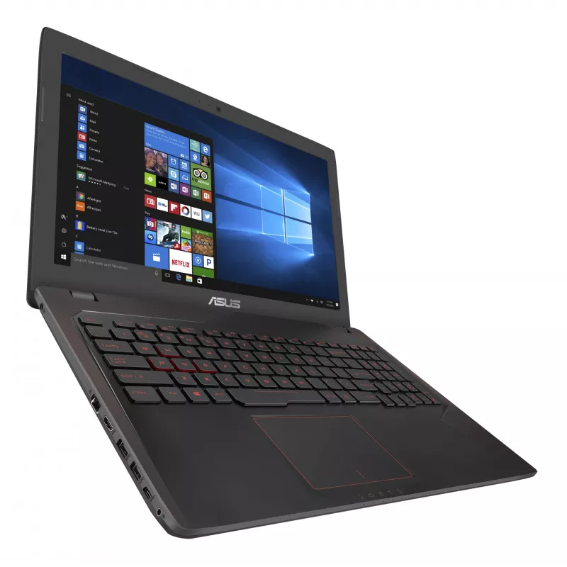 Laptop ASUS FX553VD-DM199T — Intel Core i5-7300HQ, 15,6 ″ Full HD, 8 GB RAM, 256 GB SSD, NVIDIA GeForce GTX 1050, Windows 10 Home, Schwarz