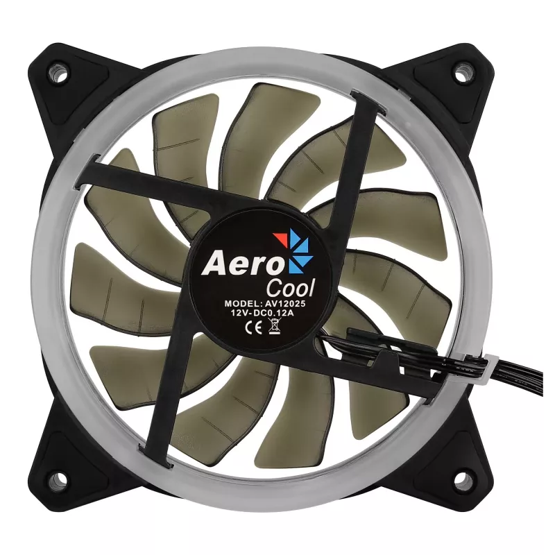 Aerocool Rev RGB Computer-Gehäuselüfter 12 cm Schwarz
