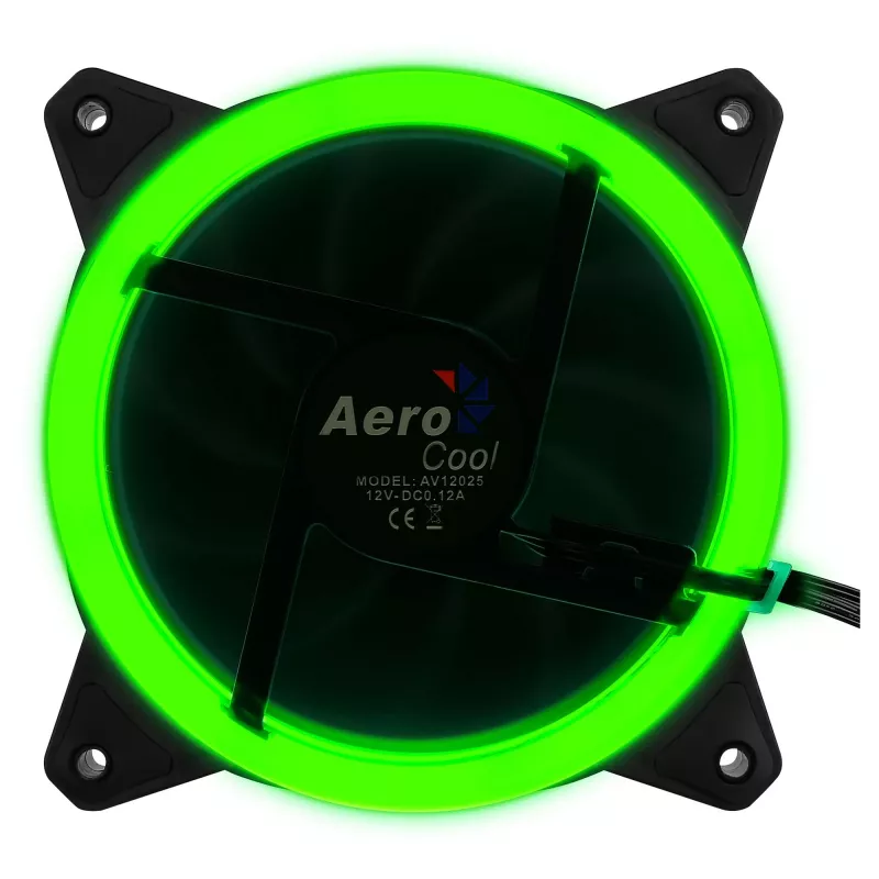 Aerocool Rev RGB Computer-Gehäuselüfter 12 cm Schwarz