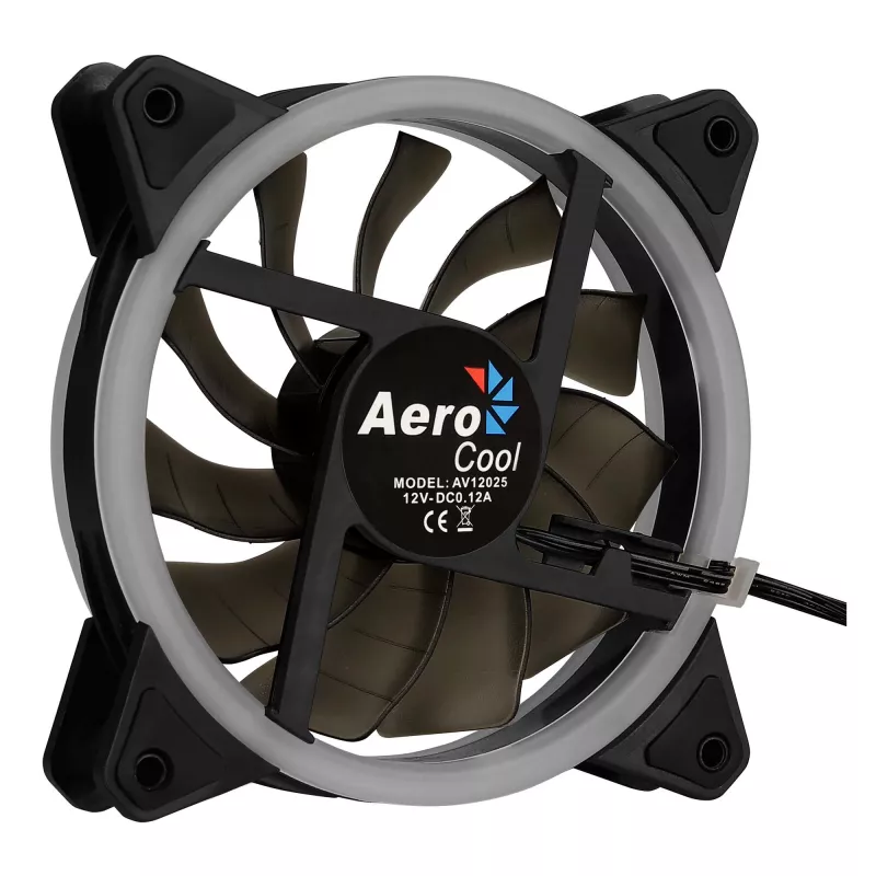 Aerocool Rev RGB Computer-Gehäuselüfter 12 cm Schwarz