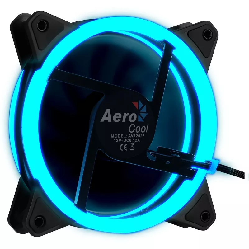 Aerocool Rev RGB Computer-Gehäuselüfter 12 cm Schwarz