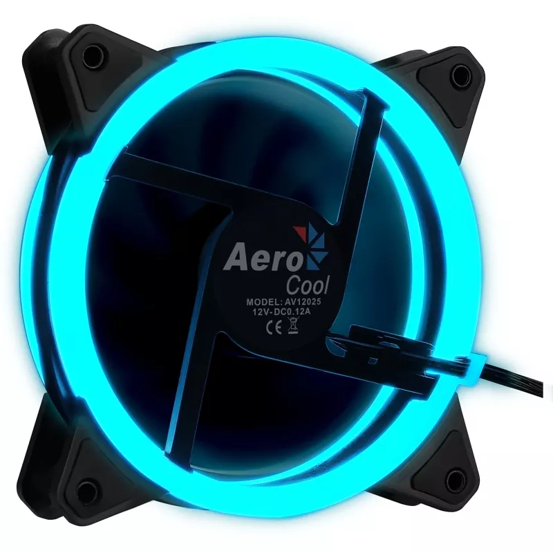 Aerocool Rev RGB Computer-Gehäuselüfter 12 cm Schwarz