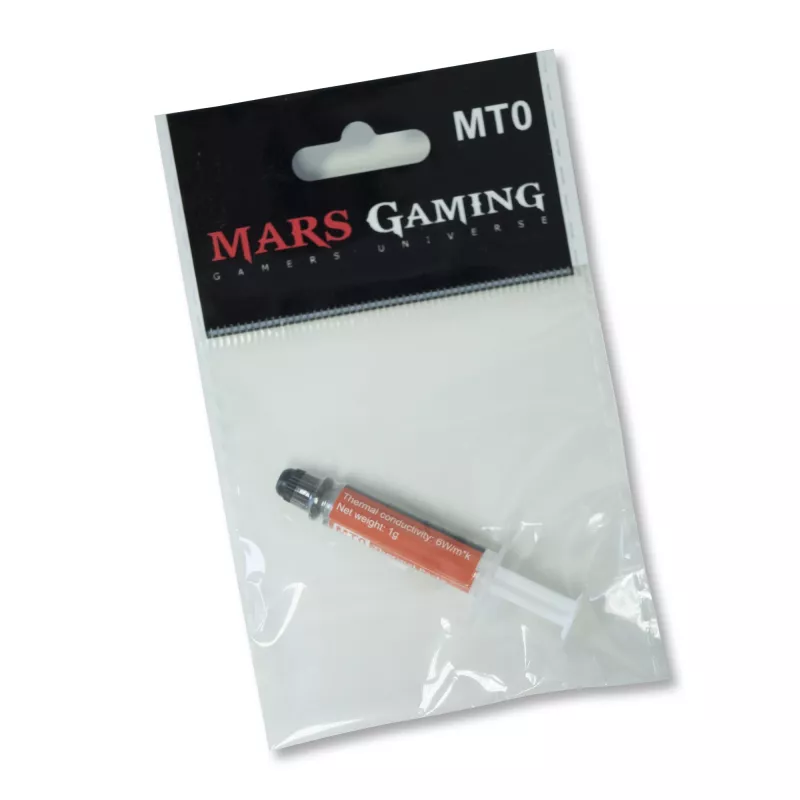 Mars Gaming MT0 PC Wärmeleitpaste 1g 6W Temperatur 30-280º Maximale Sicherheit