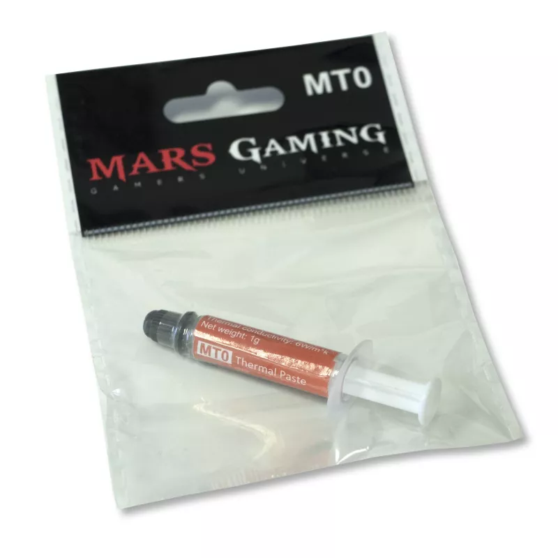 Mars Gaming MT0 PC Wärmeleitpaste 1g 6W Temperatur 30-280º Maximale Sicherheit
