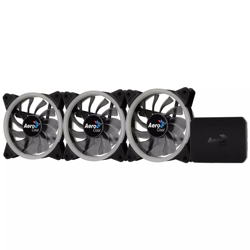Aerocool Rev RGB Pro Gehäuselüfter 12 cm Schwarz