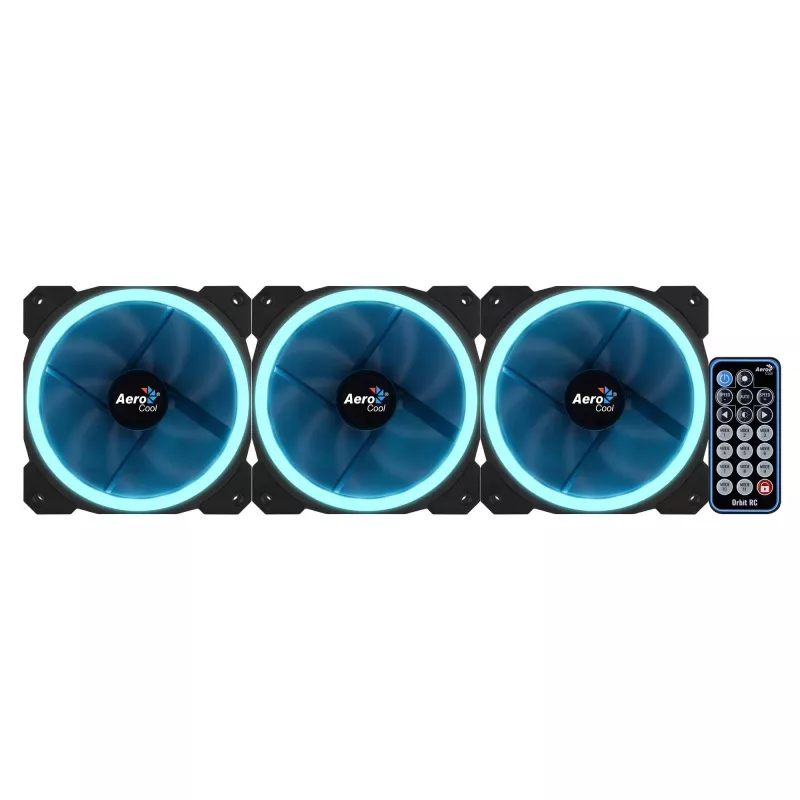 Aerocool Orbit RC Computergehäuse-Lüfter 12 cm Schwarz