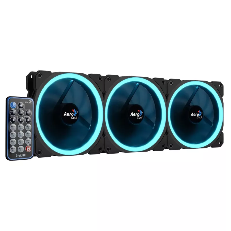 Aerocool Orbit RC Computergehäuse-Lüfter 12 cm Schwarz