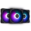 MSI MAX F12A-3 120mm ARGB Lüfter-Kit - Gehäusezubehör '3x 120mm ARGB PWM Lüfter, 600-1500 U/min, Mystic Lighting Sync'